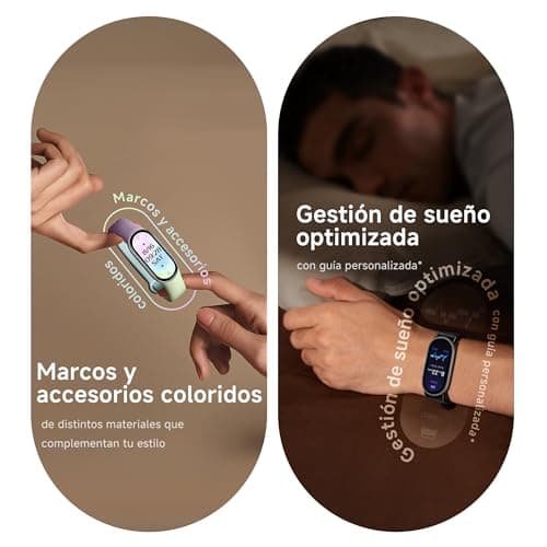 Xiaomi Smart Band 10, Montre Connectée, Boîtier alu, Suivi d'Activité, Écran AMOLED 1.72'', Autonomie 21 Jours, Charge Rapide, Suivi santé & sommeil,150+ sports, iOS & Android, 5 ATM, Boussole