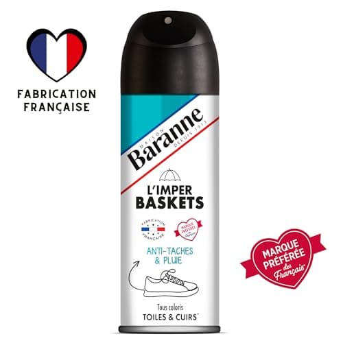Baranne - Imperméabilisant Baskets - Tâches et Pluie - Tous Cuirs Véritables - Chaussures - Préserve la Souplesse des Matières - Pulvérisateur - 200ml