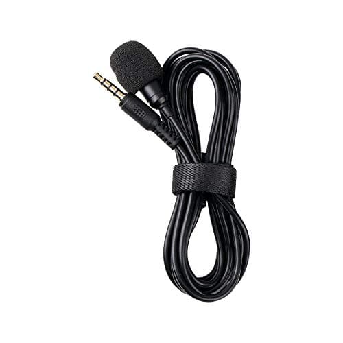 KIWIFOTOS - Microphone Lavalier Omnidirectionnel, 3.5mm TRS TRRS Microphone Lavalier Lapel pour Caméscopes pour Caméscopes PC Smartphones Caméscopes Zoom Handy Recorders (2m / 6.6 ')