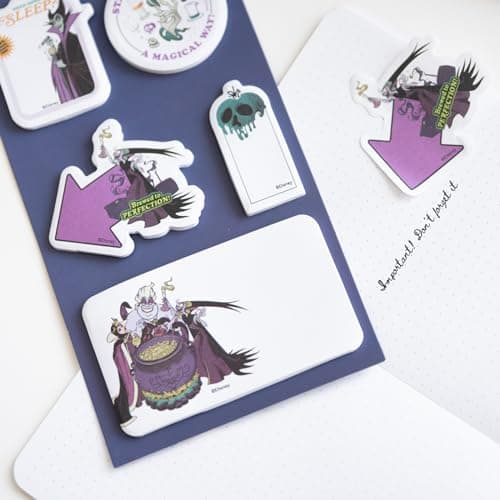 Grupo Erik | Set de Papeterie Disney, Papeterie Kawaii | Inclut : 1 Stylo Bille Gel, 1 Crayon de Papier avec gommes, 4 Surligneurs, 2 Trombones, 3 Carnets A6, Stickers