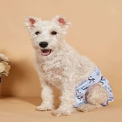 Czemo Lot de 3 Couche pour Chien Lavable, Couches Réutilisable Chien Incontinent Culotte pour Chien Femelle en Chaleur, Convient Aux Petits, Moyens et Grands Chiens (XL)