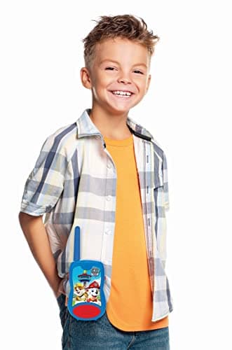 Lexibook Lexibook-TW12PA Paw Patrol Pat' Patrouille Chase Talkies-Walkies, Jeu de Communication pour Enfant, Clip Ceinture, à Piles, TW12PA, Bleu/Rouge - Version Espagnole