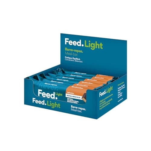 Barres-repas minceur Feed. Spéculos | 250kcal, faibles en sucre | Konjac, protéines, fibres & 25 vitamines et minéraux | Made in France, vegan & sans gluten | 6x70g