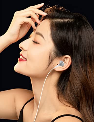 MAS CARNEY Écouteurs Filaire Type C TH4, Casque USB C avec Micro et Contrôle du Volume, pour Samsung, Xiaomi, iPad Pro, Huawei, OnePlus, Google Pixel et Autres périphériques d'interface de USB C- Noir