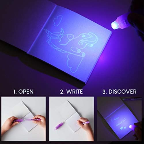 BONNYCO Stylo Encre Invisible et Carnet de Notes, Pack 16 Licorne Petits Cadeaux Anniversaire pour les Filles et Garçons | Cadeau Anniversaire Enfants et Jouets Pinata | Anniversaire Licorne