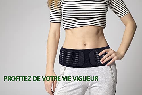 Thx4COPPER Ceinture Lombaire, Ceinture Sacro-iliaque Réglable, pour Support de Pelvienne, Soulage le bas du dos,Soutien pour Sciatique, Stabilise du Lombaire, Femme et Homme- M