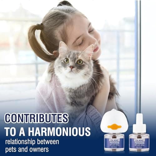 Pheromones Chat Feromone 3 in 1 pour Diffuseur Pheromone PhéRomones Anti Stress Prise Calmant Apaisant Apaiser Chats Conflit FéLines Relaxantes Calmantes Insipide (1 Prise + 2 Recharges)