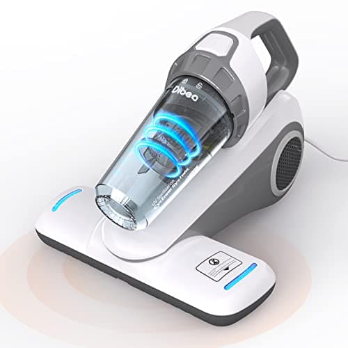 Dibea Aspirateur Anti-acariens 15 Kpa avec lumière UV-C, 300 W, pour Matelas, élimine 99,99% des bactéries allergiques, allergènes, punaises de lit