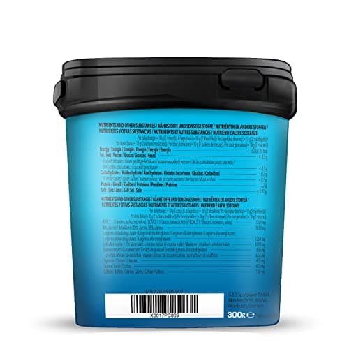 Bodylab24 Pre-Workout Booster Citron 300g, Boisson énergétique pré-entraînement, 136mg de caféine, taurine & extrait de guarana, acides aminés essentiels BCAA et bêta-alanine, arginine, citrulline