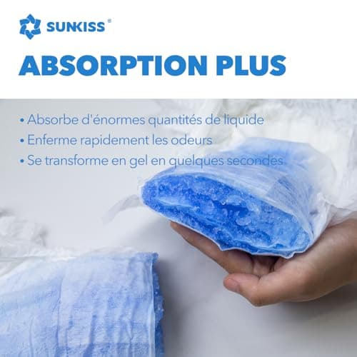 SUNKISS TrustPlus Culottes Adultes pour lncontinence, Culotte Absorbante pour Homme et Femme, Contrôle des Odeurs, Unisexe, Taille S/M, 16 Unités