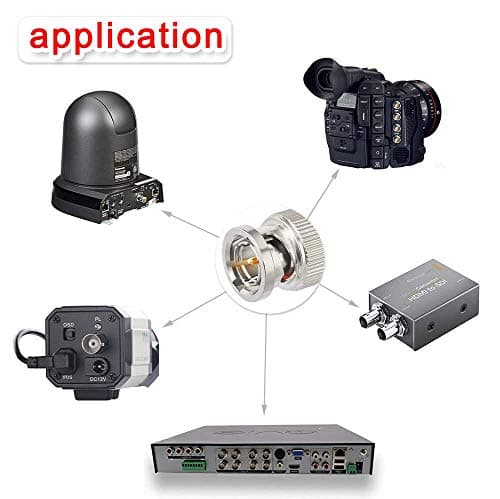 Superbat Câble BNC 2m Câble 3G/6G/12G SDI Belden 1694A Câble BNC 75Ohm Mâle à Mâle pour Camera Surveillance Équipements Vidéo Supporte HD-SDI/4K/8K Câble Vidéo de Précision (1 pièce)