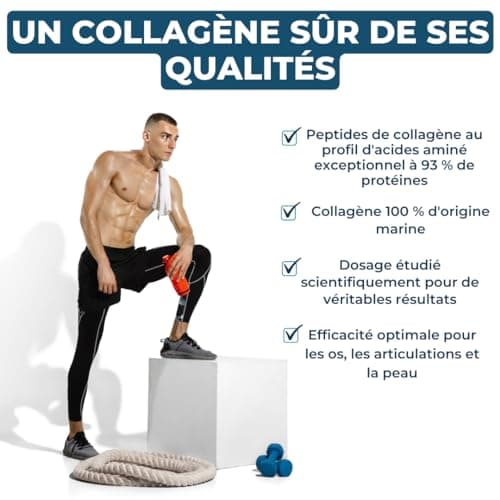 INOLAB Collagène Marin 2000 Da | 45 Doses de 5 g/jour | Collagène Français Breveté Naticol | Acide Hyaluronique + Acérola Bio | Arôme Naturel Café | Peau Élastique Hydratée & Articulations