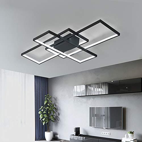 Wandun LED Plafonnier Moderne Eclairage de plafond Carré Design créatif luminaire plafond Acrylique Plafonniers de bureau Convient pour Lampe de salon Hôtel Counter Bureau Hall