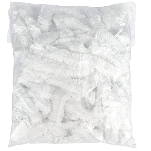 G2PLUS 50PCS Bonnets de Douche Charlotte Cheveux Jetable Bonnet de Douche en Plastique pour Usage Domestique,Hôtel,Spa dans les Salons de Coiffure