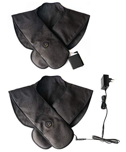 Thermrup Coussin chauffant infrarouge lointain - Fonctionne avec batterie - Pour le cou et les épaules - Avec 3 niveaux de température (M)