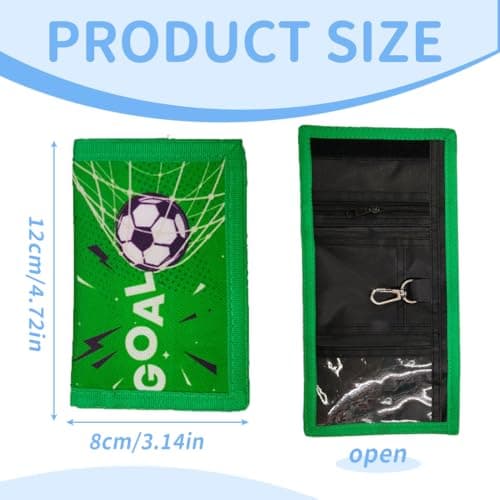 XPEX 1 Pièces Porte Monnaie Enfant Avec Chaîne, 12*8*1Cm Portefeuille Enfant Rfid, Orte Monnaie Pour Enfants Pour Garçons Et Filles, Portefeuille De Dessin Animé Avec Fermeture Éclair (bloc,C) (B)