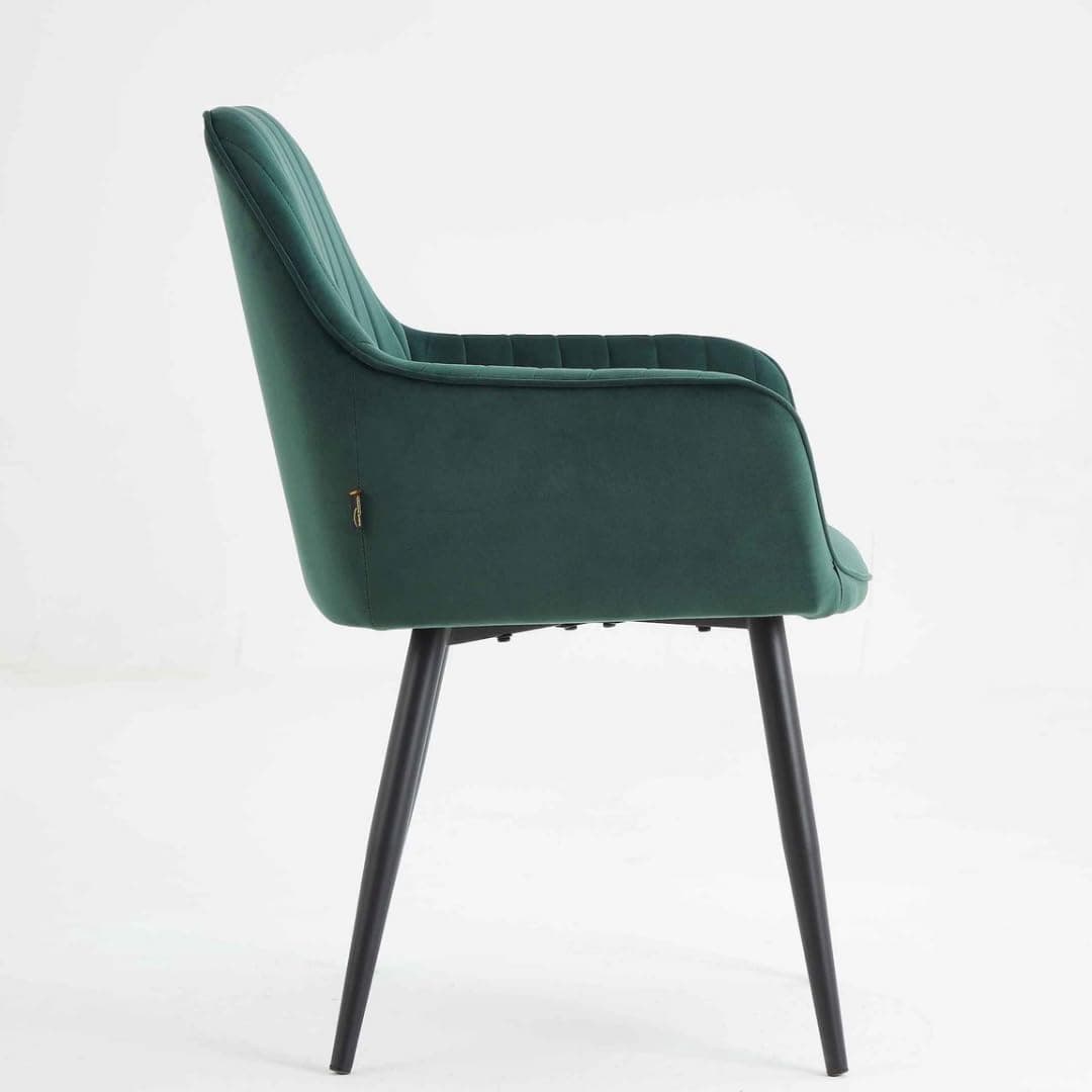 Chaise de Salle à Manger Veli - Lot de 6 - Vert
