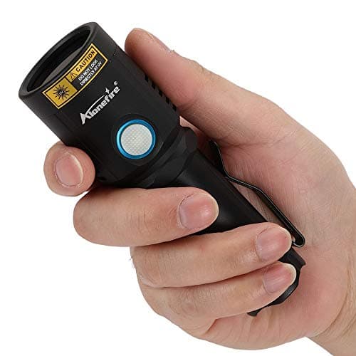 Alonefire X901UV 10W 365nm Lampe Torche UV LED Puissante Rechargeable USB Ultraviolet Lumière Noire Détecteur D'urine pour Résine, Peinture, Fluoresceine avec Lunettes de Protection UV, Pile Incluse