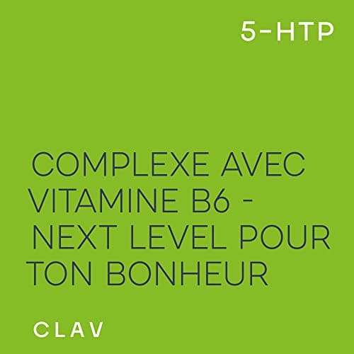 Griffonia 5HTP Complexe - Extra Fort avec 100mg pur 5 HTP per Gelule + Vitamin B6-120 Nootropic Capsules - Diminue Stress & Anxiété - Extrait de Graines de Griffonia Simplicifolia