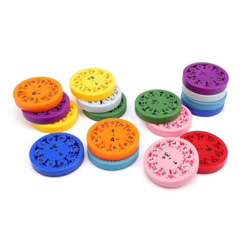 SRJQXH Fidget Spinner Anti Stress 18 Pièces, Spinners Mathématiques Fidget, Orientables à 360°, Jouet Éducatif Fidget Spinners, Mathématique pour Addition, Soustraction, Multiplication et Division