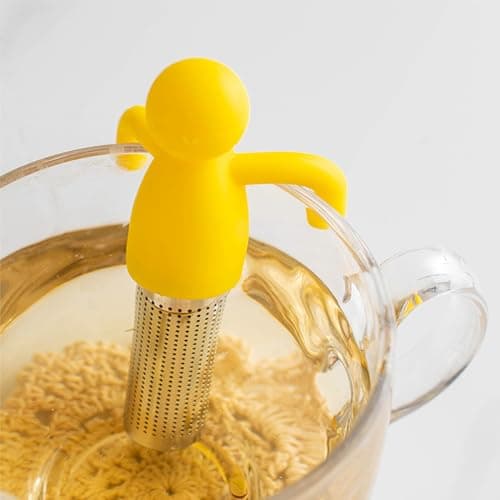 3 Pièces Boule à Thé Infuseur à Thé Inoxydable 304 et Silicone, Ultra Fine en Acier Inoxydable Feuille Boule de thé infuseur,Pour feuilles de thé en vrac, theiere, tasse, mug