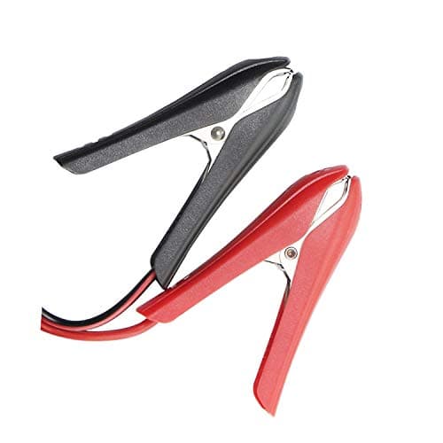 GELRHONR 12V/24V Batterie de Voiture Clip-on vers Prise Allume-Cigare Femelle (avec Capuchons Anti-poussière) Câble d'extension Adaptateur avec fusible 20A, pour onduleur, compresseur-5.9Ft