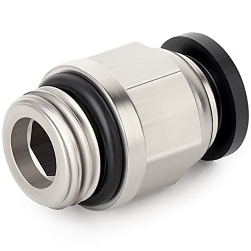 ERGAOBOY 10 Pz Maschio Stragiht 4mm Tubo OD x 1/4" BSP Filettatura Connettore Rapido Con Raccordi Ad Anello Di Tenuta (PC4-02)