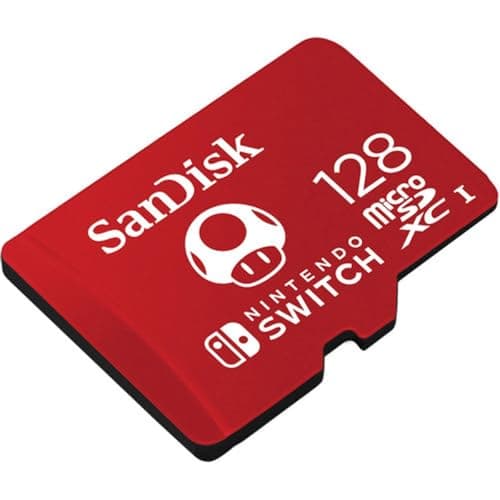 SanDisk 128 Go, microSDXC, USH-I Carte, pour les consoles Nintendo Switch, jusqu'à 100 Mo/s Produit sous licence Nintendo, UHS-I, Class 10, U3
