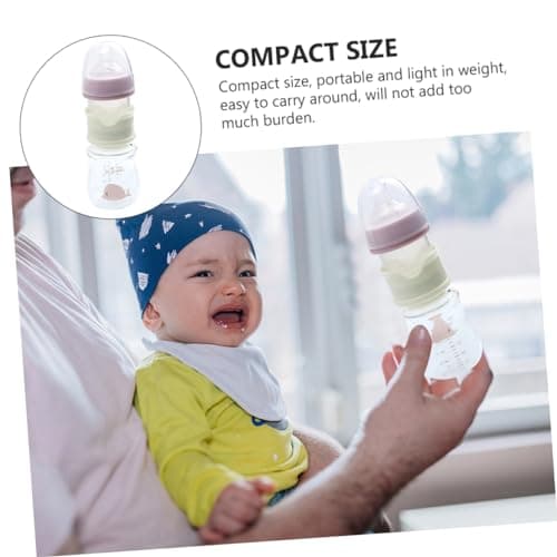 Hohopeti Biberon Infantile Bouteille Bouteille De Lait Conteneur Infantile Bouteille De Lait Voyage Bouteille De Lait Bouteille En Verre De Lait Enfant