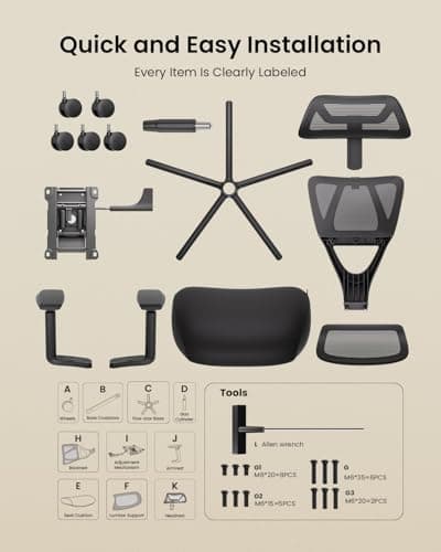 ProtoArc EC100 Chaise de Bureau Ergonomique - Chaise Gaming avec Un Coussin à Ressorts Plus épais de 10 CM, Soutien Lombaire, Accoudoirs et Appui-tête Réglables - Gris