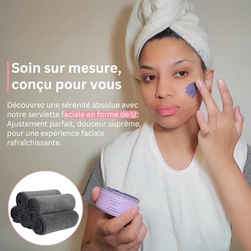Serviettes pour le visage pour esthéticiennes, serviettes de spa douces pour le soin du visage, serviettes de massage spa, serviettes pour le visage, serviettes professionnelles en microfibre (blanc_5