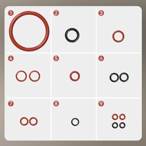 QAVAN Joints toriques en silicone pour machines à café,Kit Joint Perfectdraft Maintenance Joint Torique Compatible avec Philips Saeco Spidem Gaggia Kit,Vanne de Vapeur Valve de Soutien Bec de Sortie