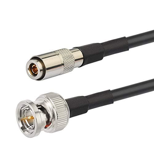 Superbat 3G 6G SDI Cable Blackmagic BNC Cable DIN 1.0/2.3 to BNC SDI Cable 100cm (Belden 1855A) for Blackmagic BMCC/BMPCC Video Assist 4K Transmissions HyperDeck Cameras 2-Pack