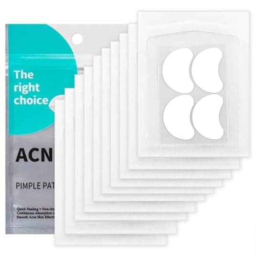 EUZUXU 40 Patchs Acné Patch, Pimple Patch, Patch Acne Pimple Anti-Acné Imperméable Autocollants Hydrocolloïde pour Boutons Invisible pour Soin de la Peau