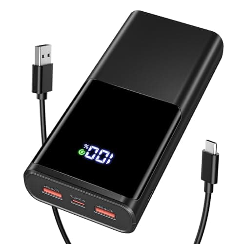 Batterie Externe 23800mAh, 22.5W Power Bank Charge Rapide, Batterie Portable USB C 3 Sorties & 2 Entrées PD3.0 QC4.0 Power Bank Compatible avec iPhone15 14 13 12 Pro Max Samsung Xiaomi