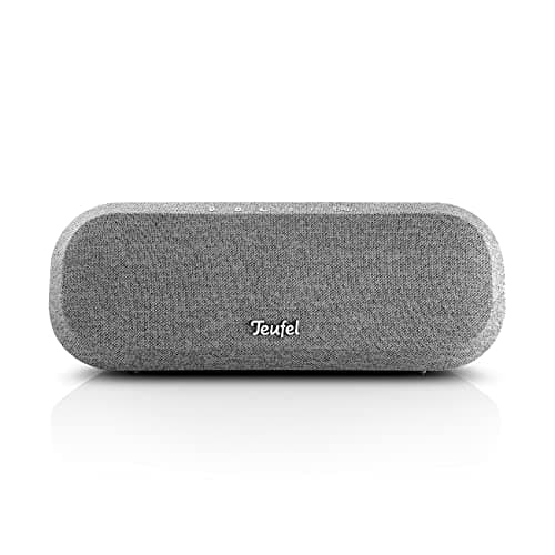 Teufel Radio One Radio-réveil HiFi et Enceinte Bluetooth, Radio Dab+/FM, Ecran d’Affichage dimmable (Light Gray)