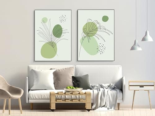 DLKAJFK Lot de 3 posters d'art abstrait moderne - Style bohème - Plante esthétique - Sans cadre (poster 08, 3 pièces - 60 x 90 cm)