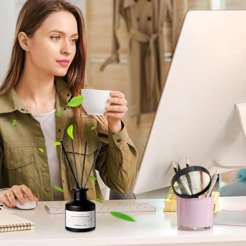 Diffuseur de parfum 50 ml avec bâtonnets - Diffuseur de parfum avec bâtonnets - 50 ml - Petit diffuseur de parfum avec bâtons - Diffuseur de parfum d'intérieur avec bâtonnets - Diffuseur de parfum