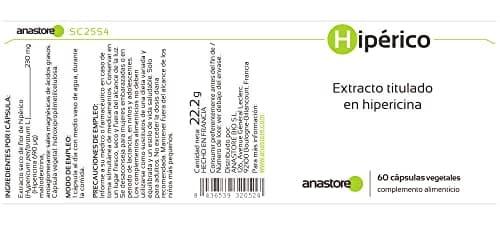 MILLEPERTUIS * 230 mg / 60 gélules * Extrait Titré en Hypéricine * Cerveau, Digestion (troubles gastro-intestinaux), Équilibre émotionnel * Fabriqué en France