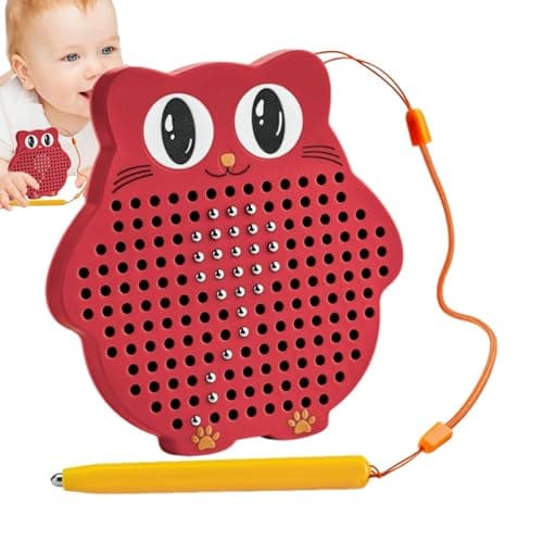Planche à dessin magnétique, tableau d'écriture magnétique pour,Tablette magnétique jouet tapis de dessin rouge - Tablette magnétique effaçable et réutilisable, jouet avec stylo à dessin, ensemble de