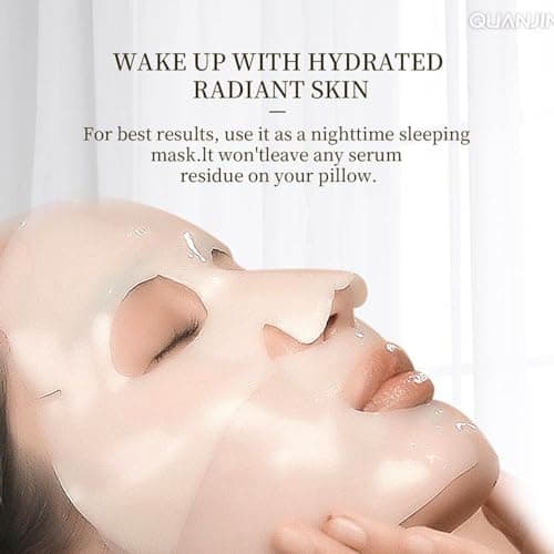 Biodance Mask Collagen Masque Real Deep Mask Masque Collagene Korean Anti-âge Mask Collagen Collagène Masque Soluble Masque Hydratant Hydratation Visage pour les Peaux Sèches Ternes Femmes (12pc)