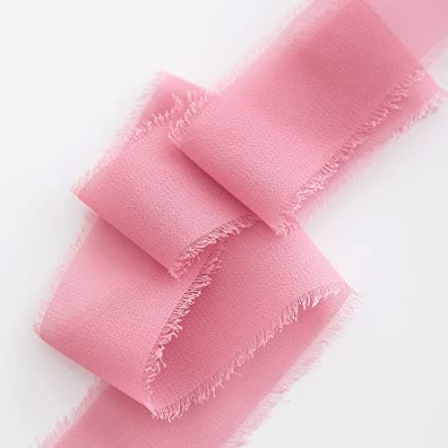 CHUQING Lot de 3 Rouleaux 3,8 cm x 6 m Ruban Cadeau vin Rouge foncé pour Mariage, Festival, Bordeaux, Emballage Cadeau, Ruban Mousseline de Soie, Bouquet de Fleurs Rouge foncé, Invitation Mariage