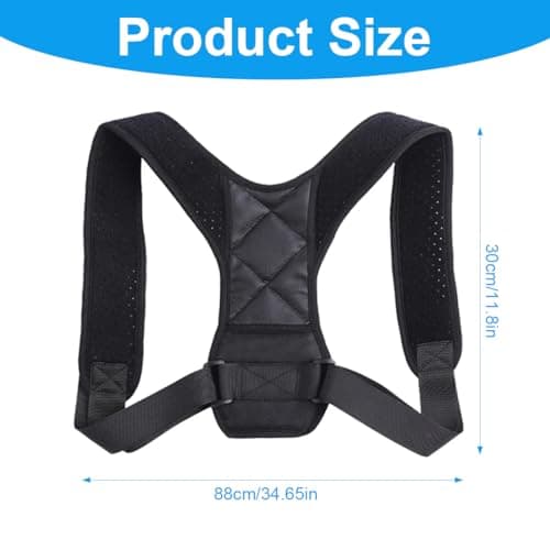 AEIOPRS 1 pcs Correcteur de Posture Respirant Réglable et Efficace Pour une Vie Sans Douleurs Dorsales Idéal pour Hommes et Femmes Redresseur de Dos pour un Maintien Optimal