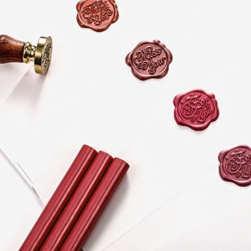 15 Pièces Bâtons de Cire à Cacheter pour Timbre de Cachet de Cire Rétro Vintage et Lettre, Idéal pour les Invitations de Mariage, Escargots, Emballages Vin, Emballages (Vin rouge)