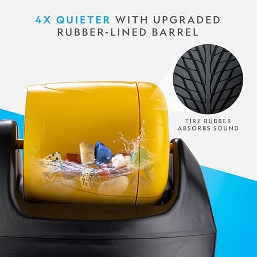 NATIONAL GEOGRAPHIC Starter Rock Tumbler Kit - Rock Polisher for Kids and Adults, Complete Rock Tumbler Kit, Durable Leak-Proof Tumbler, Rocks, Grit, and 5 Jewellery Fastenings, A Great STEM Hobby