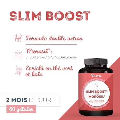 Morosil® 400 mg, Thé Vert, Kola - Efficacité Scientifiquement Prouvée du Morosil® - Actifs Naturels - 60 gélules, 2 mois - Fabriqué en France - Vitavea