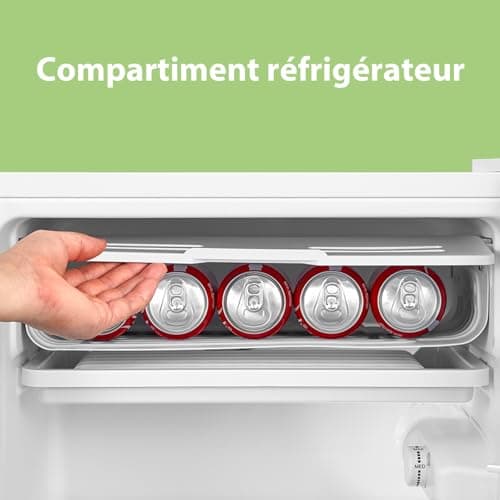 Comfee' RCD93WH2(E) Réfrigérateur à une porte, 93 L, Contrôle de la température, Pose libre sous le comptoir, Silencieux, Blanc