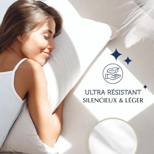 Beddy-Bye Protege Matelas 140x190 Impermeable Respirant Infroissable Certifié Oeko-Tex - Alese 140x190 Impermeable avec 4 Coins Élastiques Éco-Responsable - Blanc