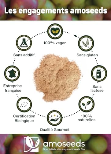 Camu-camu en poudre BIO 250G | 125% apports en Vitamine C | 100% Naturel et Pur | Immunité, Vitalité, Antioxydant | Sans OGM, sans Conservateurs | Qualité Supérieure