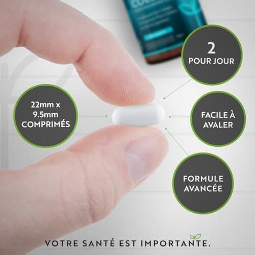 Collagene Marin + Acide Hyaluronique 1400mg avec Vitamine C Vitamine E Biotine Zinc et Cuivre - 120 Comprimés pour 2 Mois, Collagene et Acide Hyaluronique pour Hydratation de la Peau - Nutravita